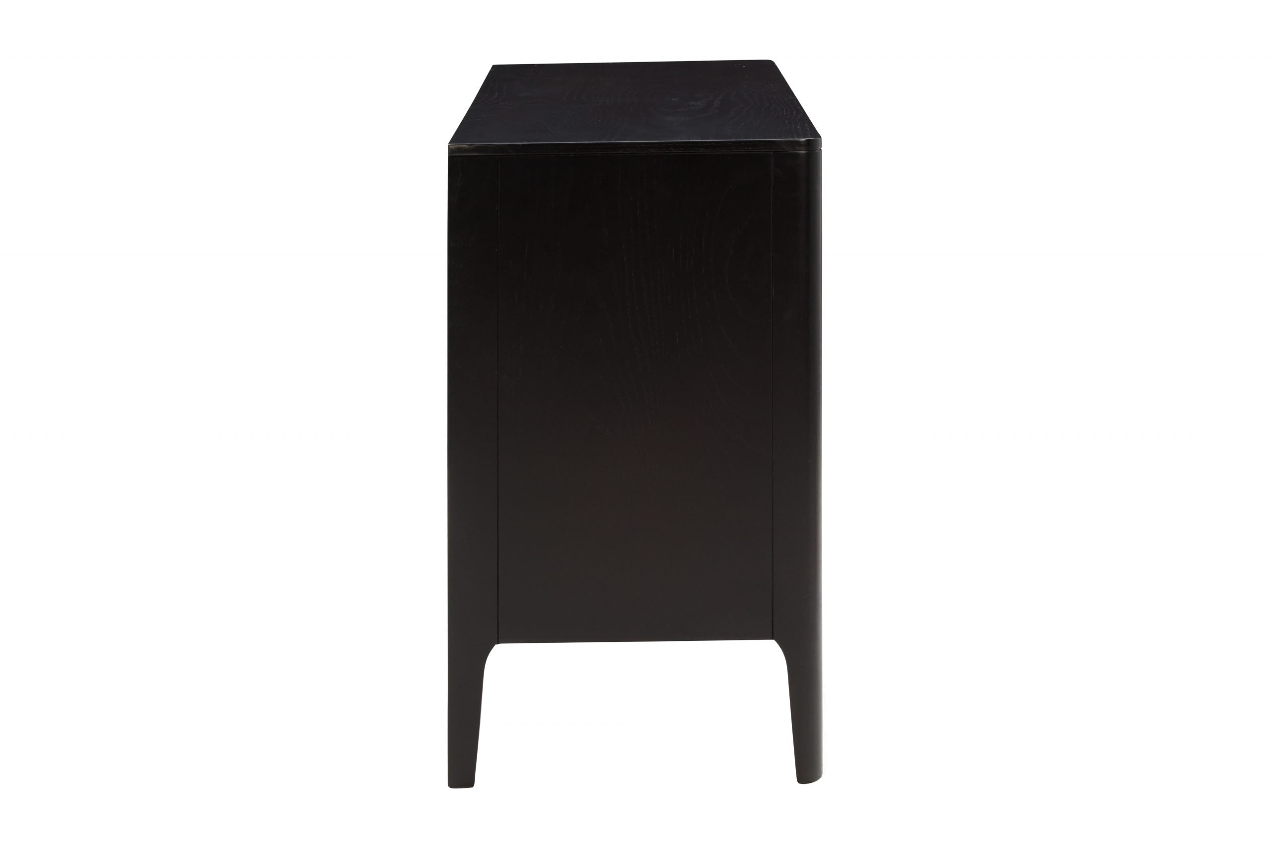 DI Designs Abberley Black Oak Wood Ribbed Sideboard